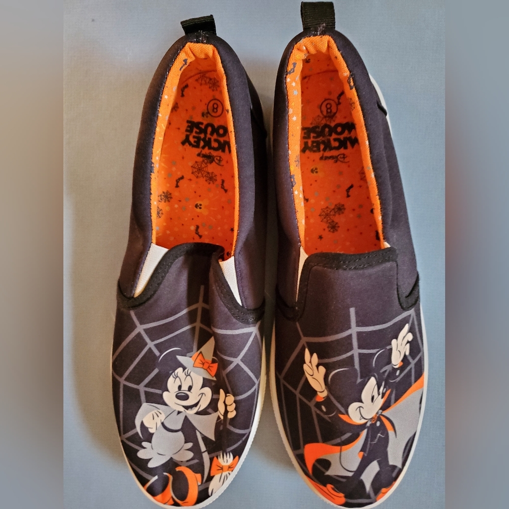 Halloween minnie and mickey slip ons hottopic